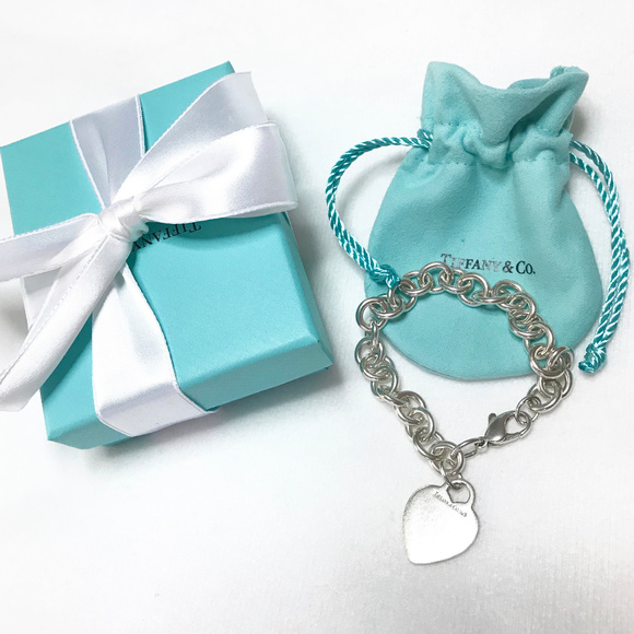 Tiffany & Co. Jewelry - Tiffany & Co Large Heart Tag Bracelet in Sterling